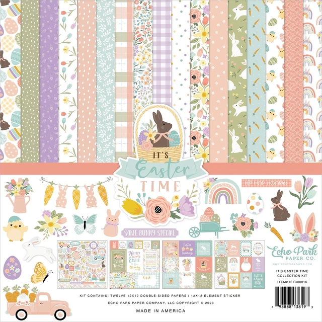 Kit de colección Echo Park 12""X12""-Es hora de Pascua -ET300016