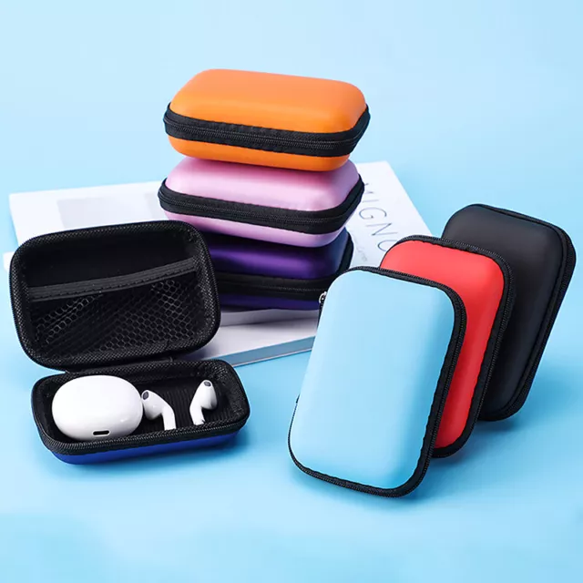 Travel Storage Bag Charging Case For Earphone Package Zipper Bag Organizer Box