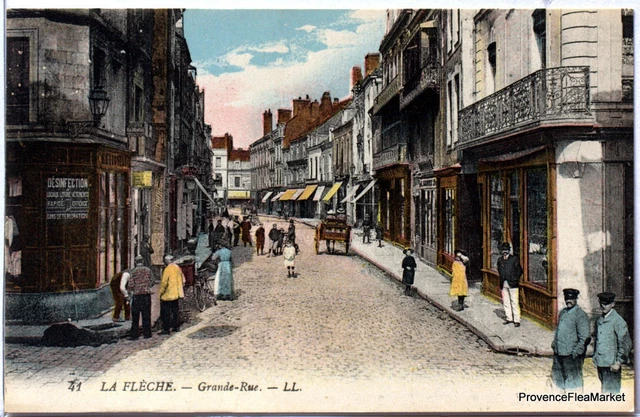 Carte Postale Ancienne - La Flèche (72) - Entrée De La Ville - Années 1900