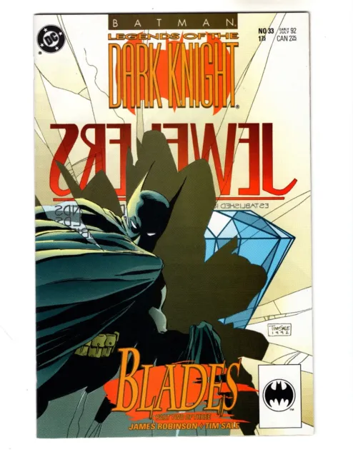 Batman Legends Of The Dark Knight #33 [Vf-Nm] Dc Comics 1992