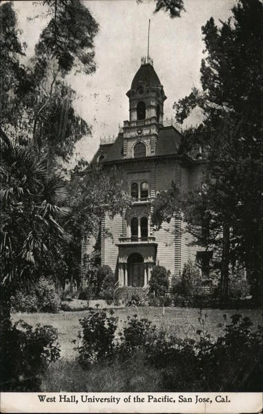 1911 San Jose,CA West Hall,University of the Pacific Santa Clara County Bardell