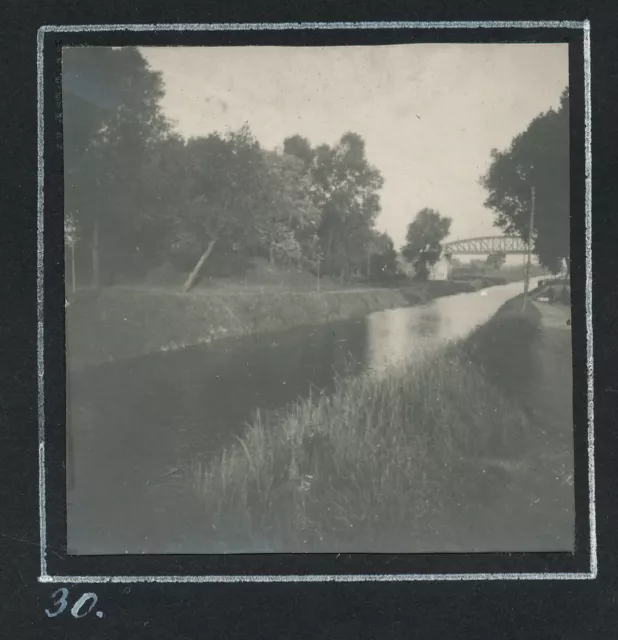 Foto auf Pappe - Landschaft am Kanal bei Lens Frankreich - 1.WK