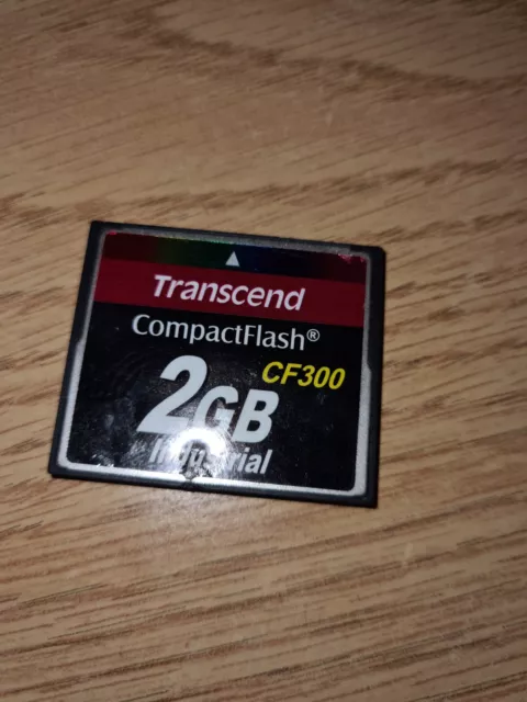 Transcend Compact Flash Memory Card CF300 2GB Industrial