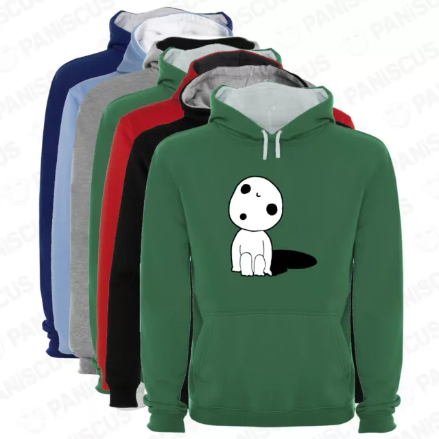 Sudadera Capucha Bicolor Kodama Princesa Mononoke varias tallas y colores