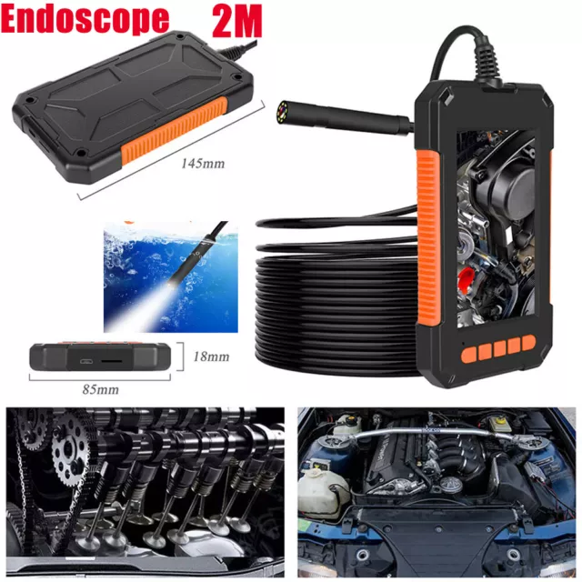 2M 4.3" WIFI Endoscope Borescope Inspection Camera Wireless 1080P 8 LED IP67