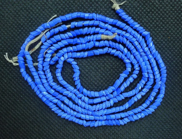 82cm Perles Troc Verre Ancien Murano Antique Venetian Glass African Trade Beads