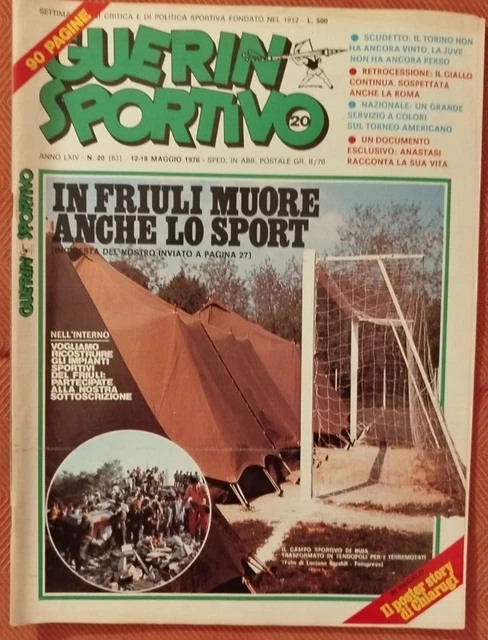 GUERIN SPORTIVO - ALMANACCO DEL CALCIO 1975 - 1976 IL FILM DEL CAMPIONATO M RARO | UK