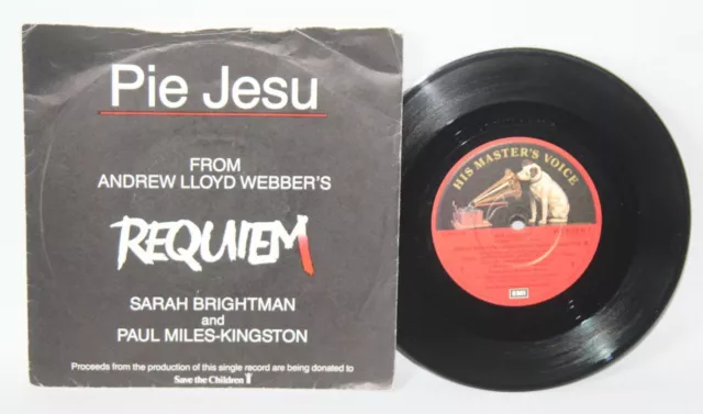 Sarah Brightman - Pie Jesu - 1985 Vinyl 7" Single - HMV WEBBER1