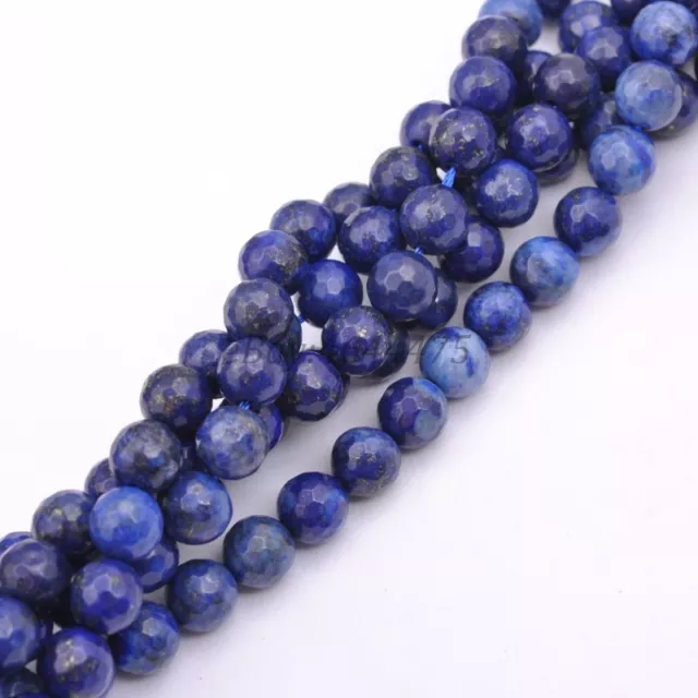 Wholesale Natural Gemstone FACETED Round Spacer Loose Beads 4MM 6MM 8MM 10MM