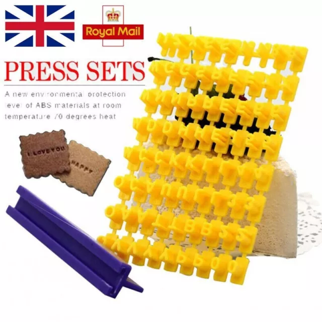 DIY Alphabet Number Letter Fondant Cake Decorating Set Icing Cutter Mold Mould