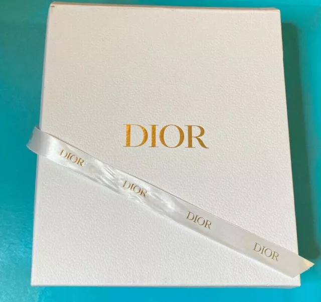 Christian Dior Gift Box White W. Tissue 81/2x51/2x2 3/4 Excellent