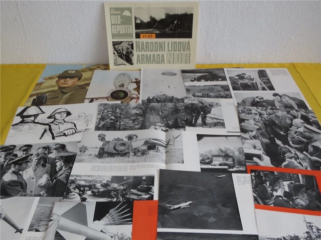 ORIG. Propaganda Bildermappe Bild Reporter NVA der DDR tschech. 1964 ! Archiv