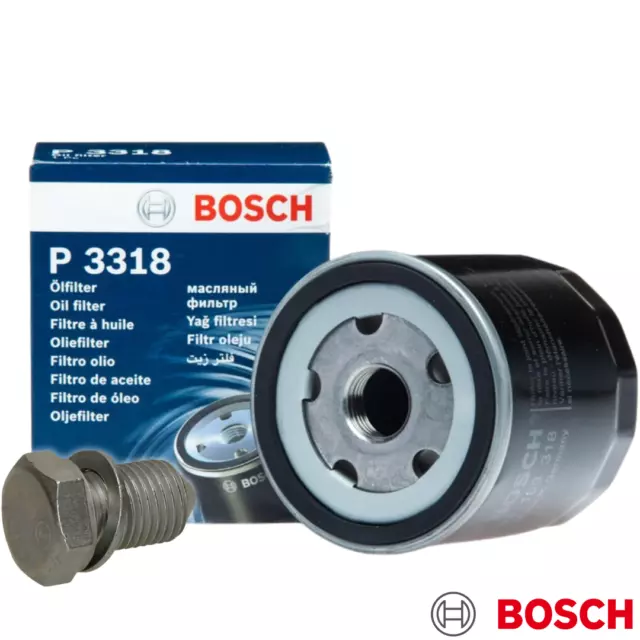 BOSCH 0451103318 Ölfilter + Ölablassschraube für Audi Seat Golf 1,4 1,6 16V