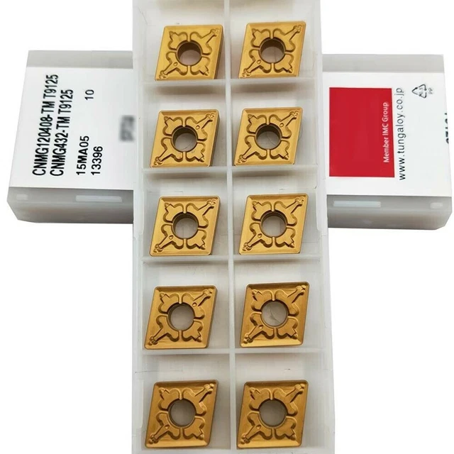 10 - Neuf CNMG432-TF CNMG120408-TM T9125 CNC Carbure Insert Tour Outil for Stee