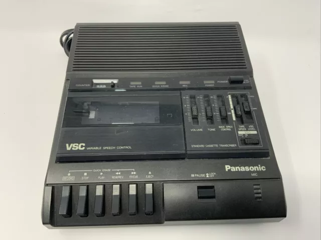 Panasonic Cassette Transcriber VSC Variable Speech Control RR-830 Recorder
