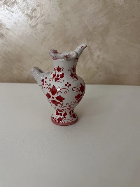 Fischietto decorato   in ceramica di Caltagirone soprammobili Sicilia