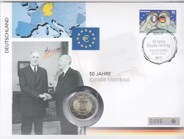 Numisbrief Germany Elysee Contract 2013 A