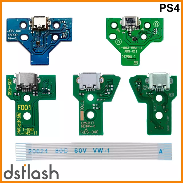 Placa Carga Mando PS4 Conector Corriente Micro USB PlayStation 4 Flex Repuesto