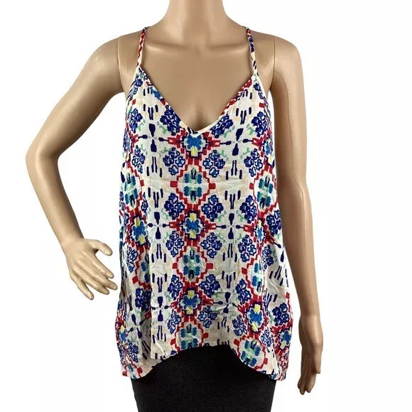 Ella Moss Tank Top Size S Multicolor Print