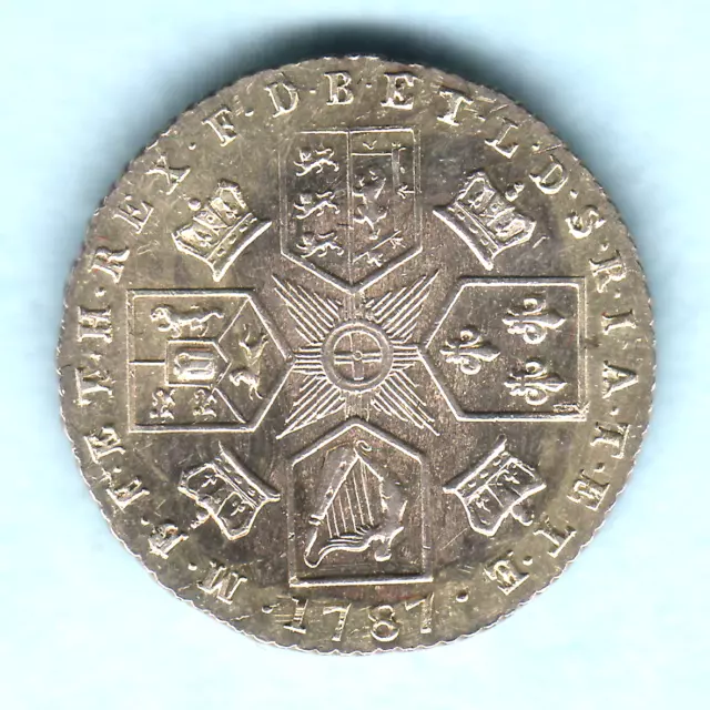 Great Britain. 1787 George 111.. Sixpence.. Without Hearts.. aUNC