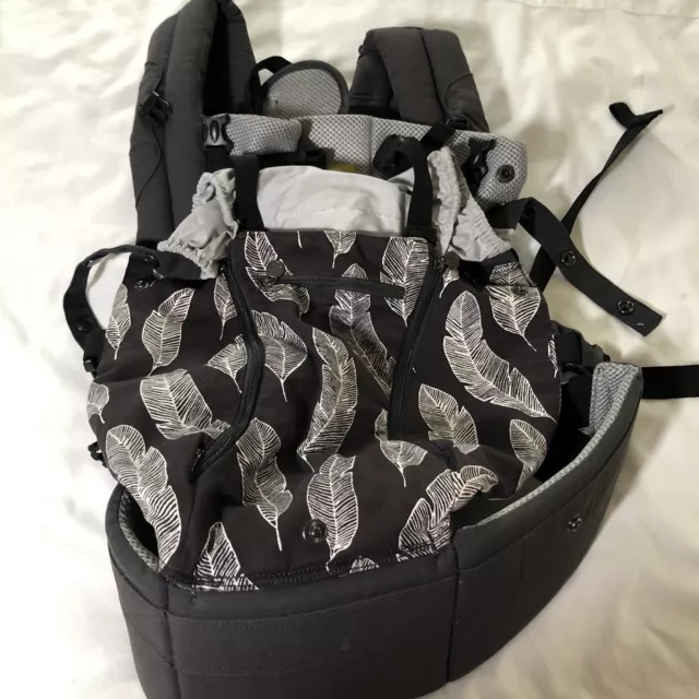 Mochila delantera completa multiposición gris plateada gris para portabebés Lille