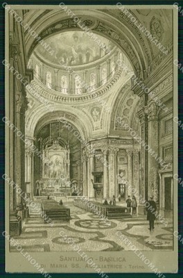 Torino Città Castello Medioevale Interno Foto cartolina MZ8959 