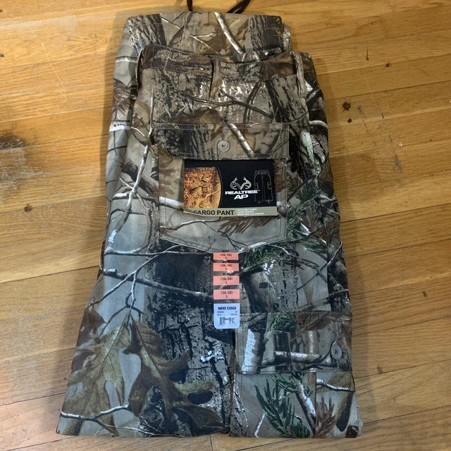 Realtree AP Camouflage Hunting Cargo Pants Denim Men's L 36-38