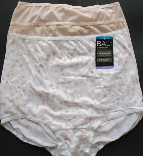 BALI SKIMP SKAMP Nylon Blend Brief 3 Pack Style A633 Size 2XL 9 NWT Retail  $26 $18.99 - PicClick