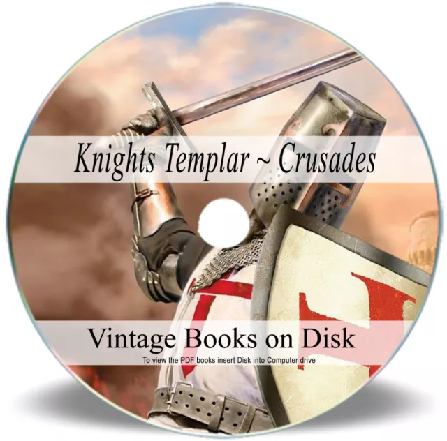 Rare Knights Templar Books DVD - The Crusades Medieval Christian War History 270
