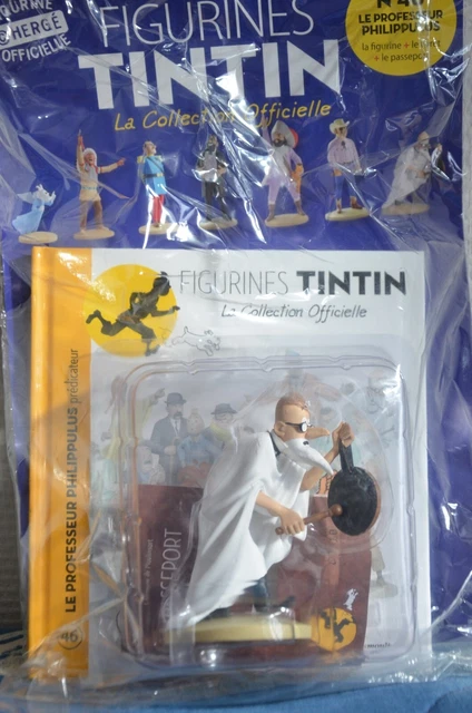 Figurine Tintin Officielle – Professeur Philippulus 46 – Sous Blister Neuf – Hergé