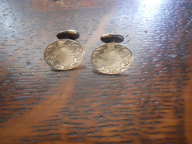 Gold Cuff Links Circa 1910's