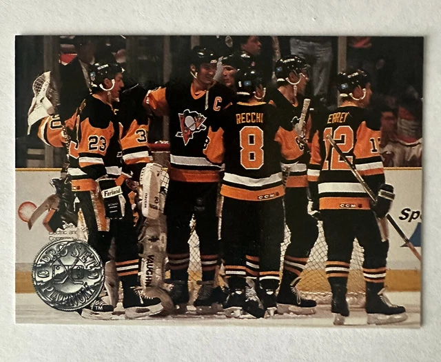 1991 Pro Set Pittsburgh Penguins Stanley Cup Champions #144, Excellent Condition