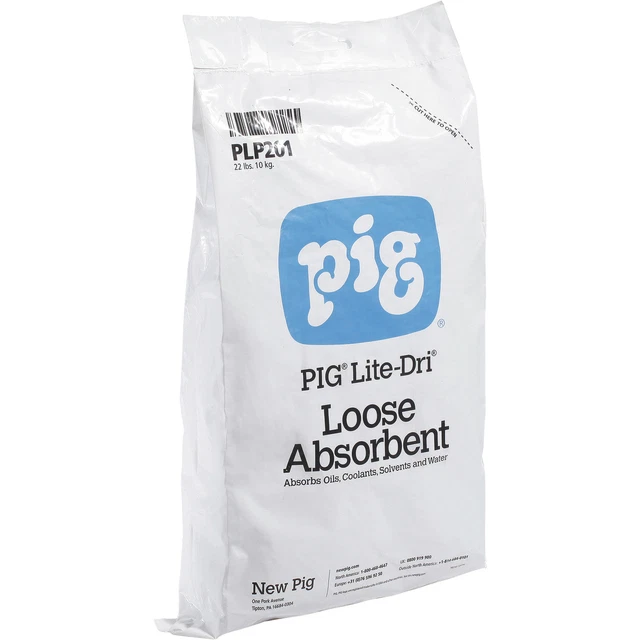 New Pig Lite-Dri Loose Absorbent - 22-Lb. Bag, Silica-Free, Model# PLP201