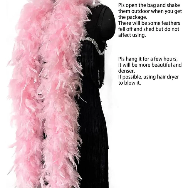 Nuovo Accessorio Costume Boa Piuma Sciarpa Abito Fantasia 2M