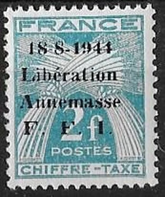 LIBERATION..RRR....ANNEMASSE..2f**bleu vert.Taxe 1ere Sge..Signé..P MAYER