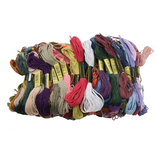 Premium Regenbogen Farbe Stickgarn Kreuz Stich FäDen Freundschafts BäNder ZaX8T2