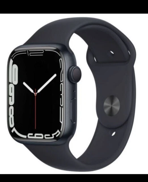 Apple Watch series 7 45mm Mitternacht Aluminium Sportarmband MKN53FD/A NEU