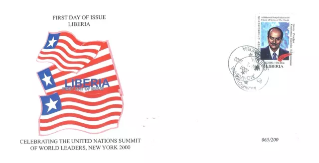 FDC Cover #065 USA UN World Leaders MNH Greece President Kostis Stephanopoulos