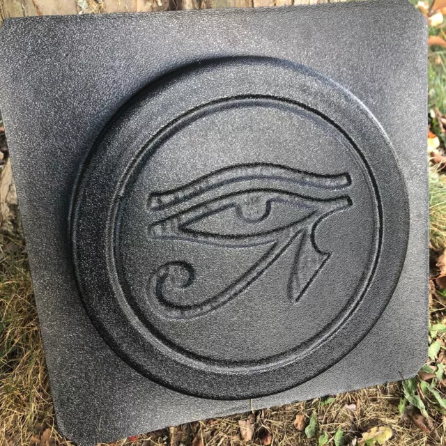 Eye of Horus Stepping Stone Mold, Plastic Mold for Concrete or Cement 2
