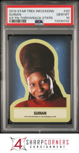 2019 Star Trek Inflexions Throwback Stickers #20 Guinan Pop1 Psa 10 N3638596-742