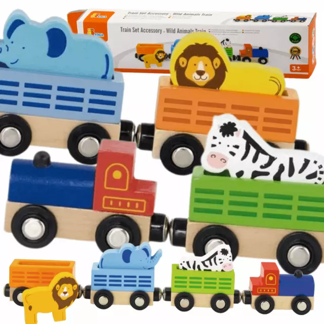 Viga Railway Accessory Kit - Zoo Wildlife Train