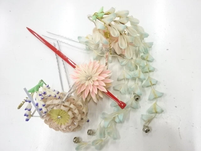 35846# Japanese Kimono / Hair Stick Set / Tsumami Craft