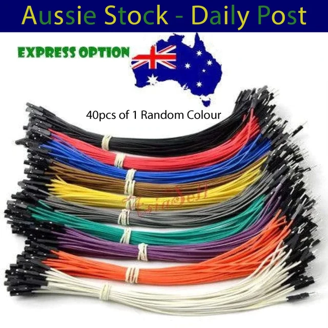 40pcs 2.54mm 20cm Female Male F-M Wire Jumper Cables Wires Cables