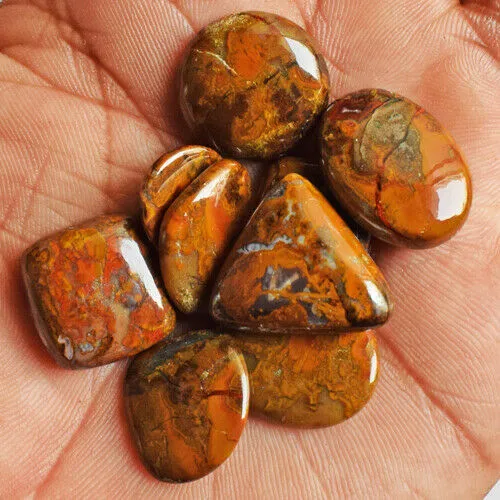 Natural Apple Valley Agate Gemstone 87 Cts Loose Mix Cabochon du Maroc