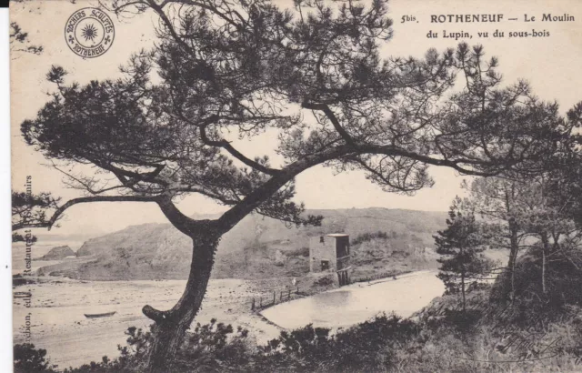 Cpa Rotheneuf Le Moulin Du Lupin Vu Du Sous Bois