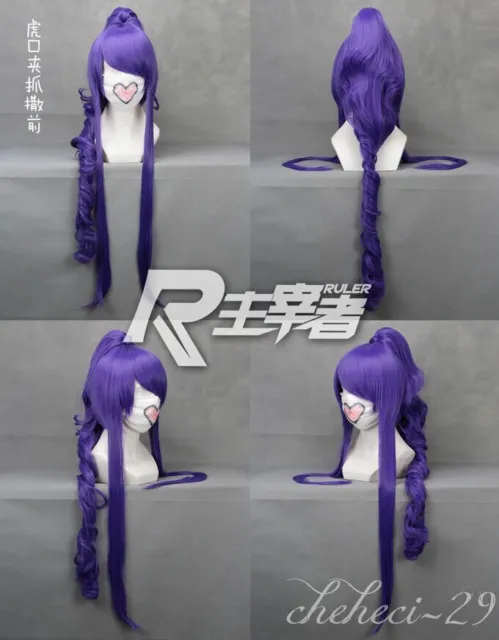 Camui Gakupo Gackpoid long cosply one ponytail full wigs design Synthetic