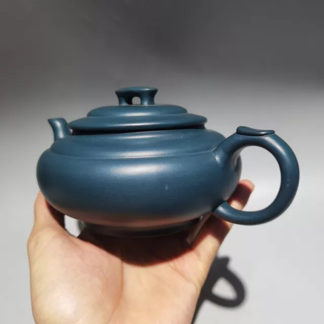 vintage chinese yixing purple clay teapot zisha ceremony green Asian Collectible 3