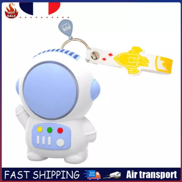 Mini Astronaut Fan USB Rechargeable Portable Bladeless Fan (Light Blue) FR