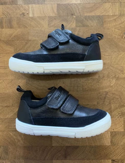 Rockport Baby Boys Smart Leather Trainers Navy Size C7 BNWT