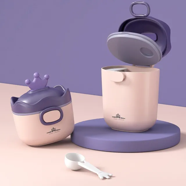 2 Teile/satz Snack Tasse Nette Multifunktionale Baby Milch Pulver Spender Mini